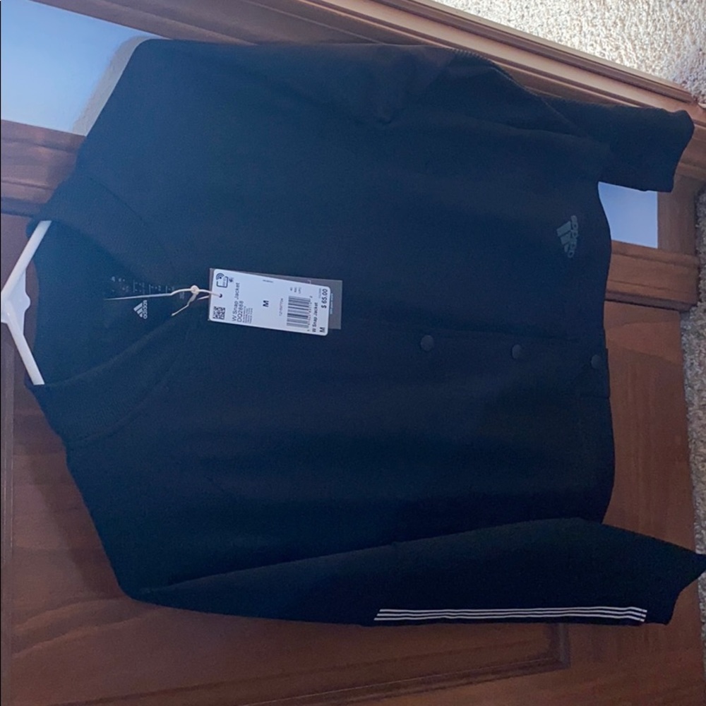 Adidas button up athletic wear sweatshirt